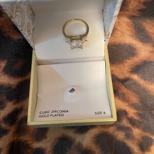 CHARTER CLUB! Gold Plated Cubic Zirconia Ring